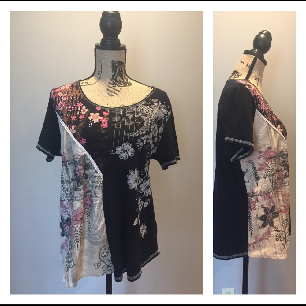 Vanilla Sugar top 1x short sleeves graphic